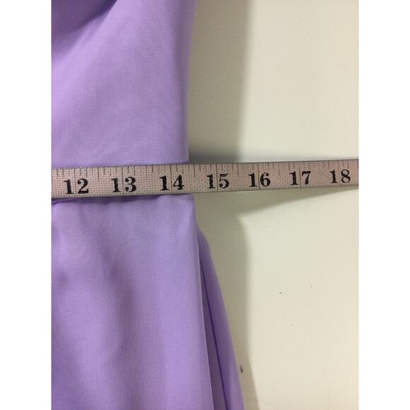 AW BRIDAL 12 L lilac purple bridesmaid formal cocktail party maxi dress NEW B159 - Picture 7 of 9